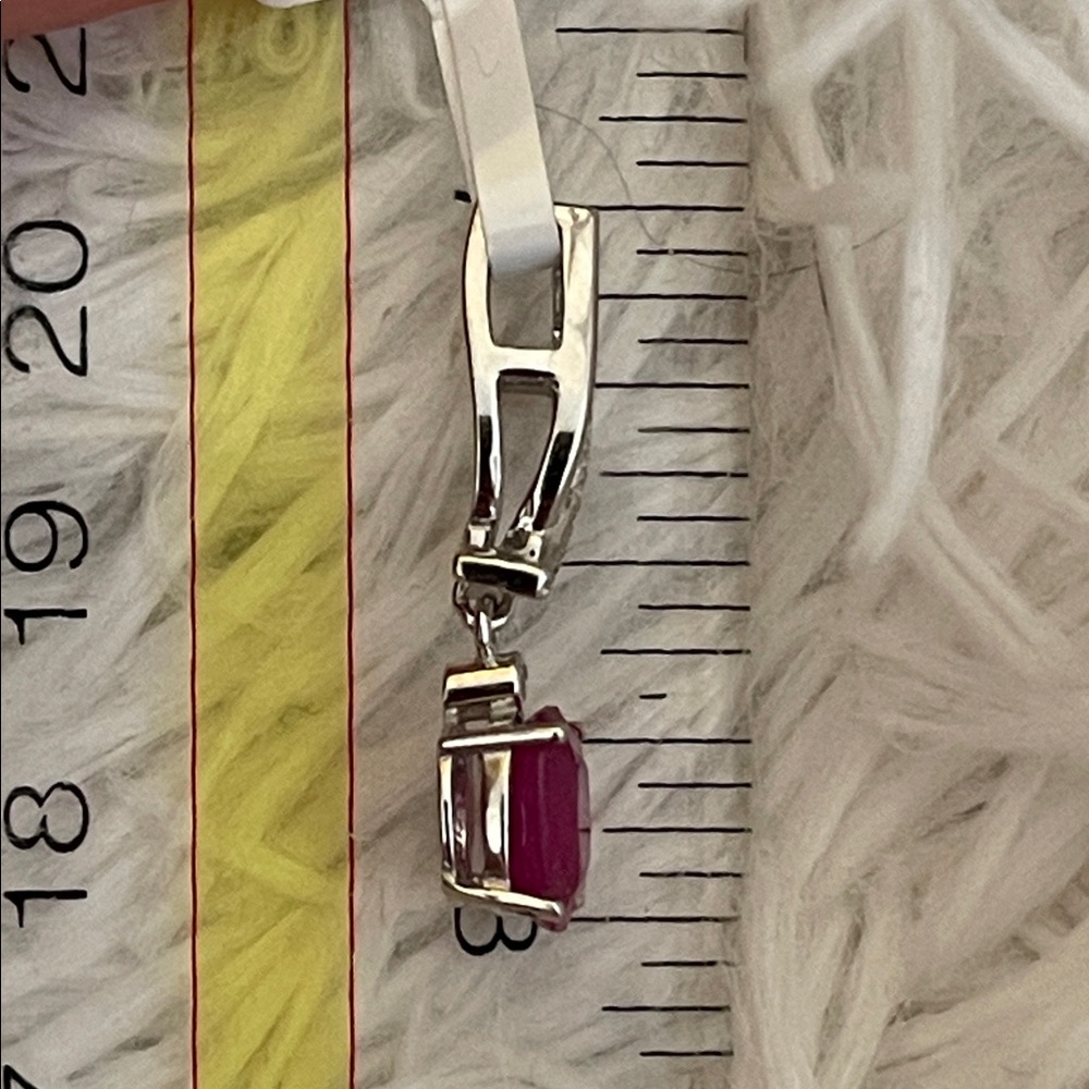 Natural Ruby Pendant in 925 Sterling Silver - Picture 8 of 8